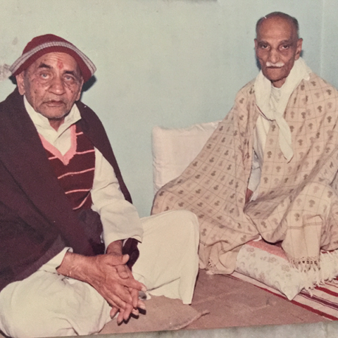 Baba with Gondawale Trustee Mr. Annasaheb Gadgil.