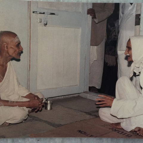 Baba with Bhalchandrashastri Uppinbettigiri.