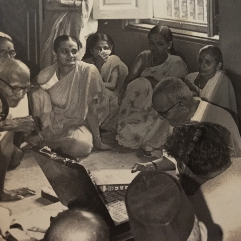 Shrimaharaj voicing through Shri.Tatyasaheb Ketkar.